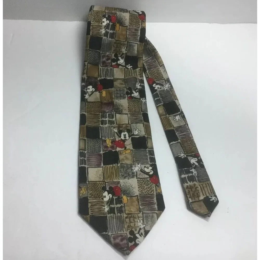 Vintage Disney Classic, Mickey Mouse Men's Neck Tie  Multi‎ Color 556131-4286